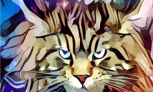 The Artistic Cat – Monday’s Daily Jigsaw Puzzle