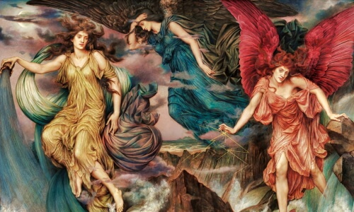 The Storm Spirits by Evelyn De Morgan