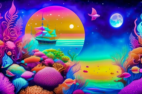 Fantasy Under The Abstract Sea