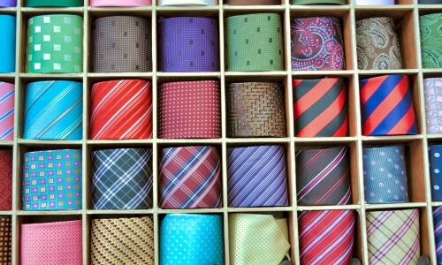 A Box of Silk Ties – Thursday’s Daily Jigsaw Puzzle
