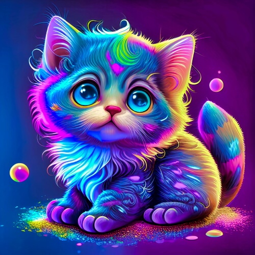 The Purple Cat – Another Colorful Cat