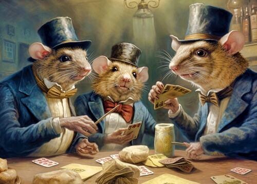 Poker Rats – Monday’s Back To the Rat Race Daily Jigsaw Puzzle