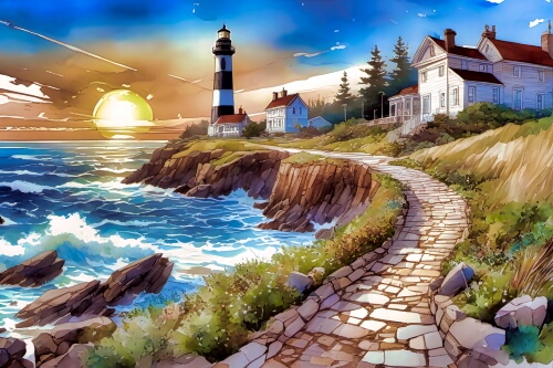 Painting Of A Lighthouse