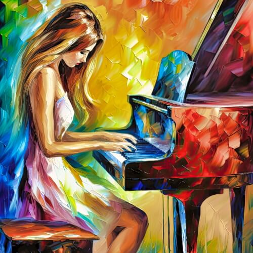 The Piano Player – Monday’s Abstract Jigsaw Puzzle