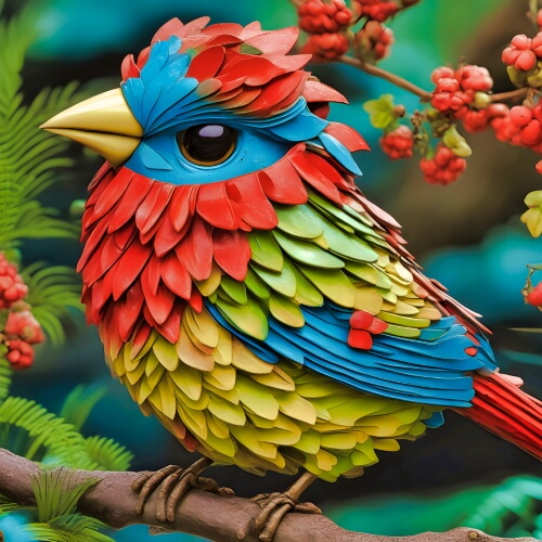 Colorful Bird – Wednesday’s Daily Jigsaw Puzzle