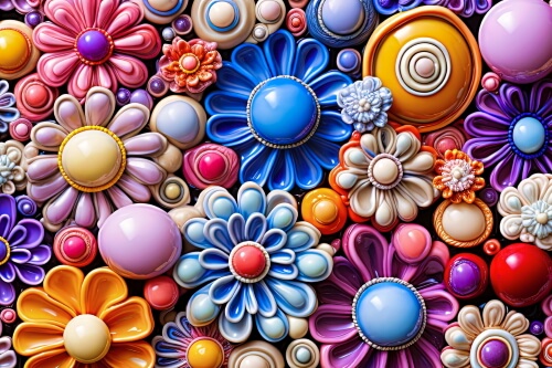 Ceramic Flowers – Thursday’s Free Daily Jigsaw Puzzle