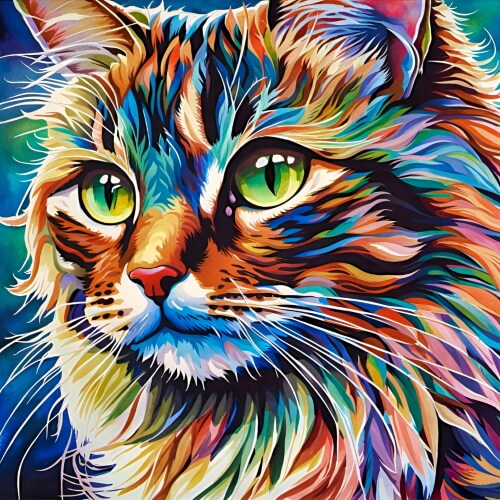 The Watercolor Cat – Saturday’s Daily Jigsaw Puzzle