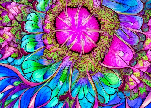 Abstract Flower – Wednesday’s Daily Jigsaw Puzzle