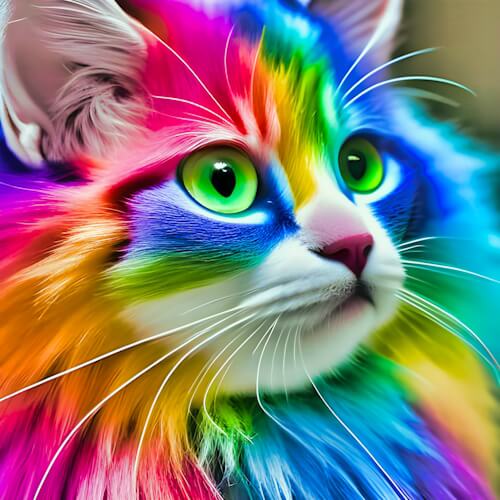 Colorful Cat – Thursday’s Free Daily Jigsaw Puzzle