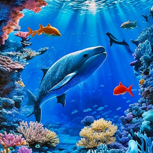 Ocean Life – Monday’s Free Daily Jigsaw Puzzle