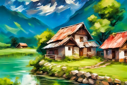 Saturday’s Free Daily Jigsaw Puzzle – Landscape Painting