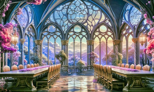 Huge Dining Room – Monday’s Fine Dining Daily Jigsaw Puzzle