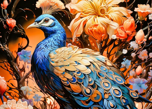 Peacock – Wednesday’s Daily Jigsaw Puzzle