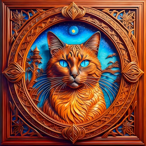 Book Of Cats of Strange Picture Frame