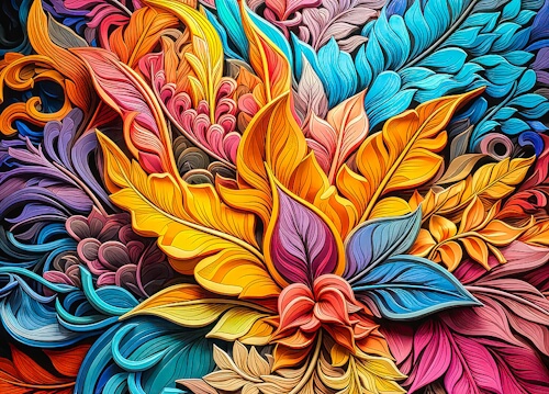 Flower Leaves – Tuesday’s Daily Jigsaw Puzzles