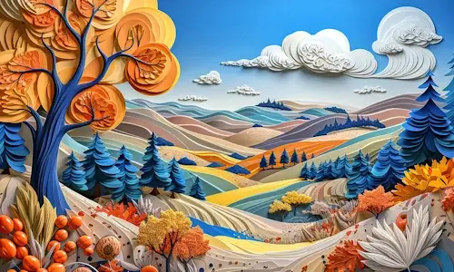 Abstract Landscape – Sunday’s Daily Jigsaw Puzzle