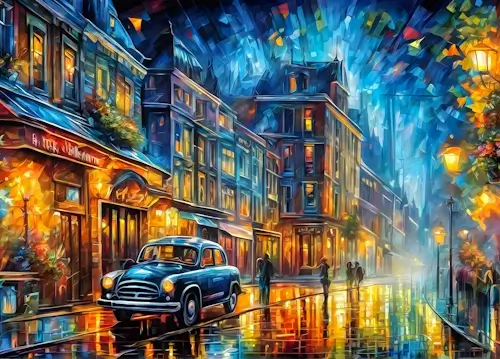 Night Time City View – Tuesday’s Daily Jigsaw Puzzle