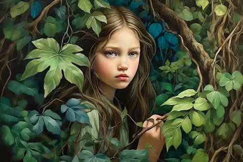 The Girl In The Woods – Friday’s Daily Jigsaw Puzzle