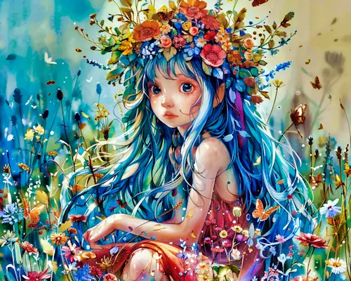 Flower Child – Sunday’s Daily Jigsaw Puzzle