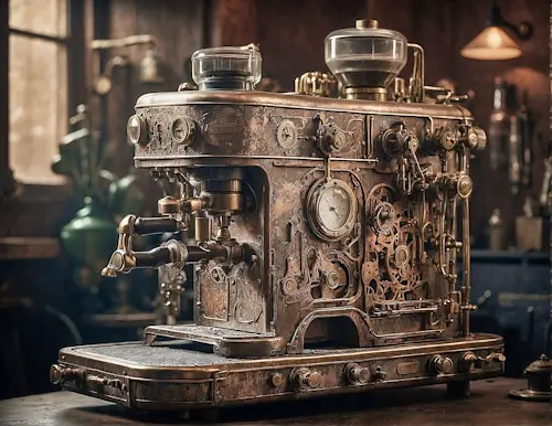 Steampunk Coffee Machine