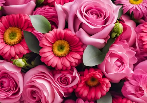 Pink Flowers – Wednesday’s Daily Jigsaw Puzzle