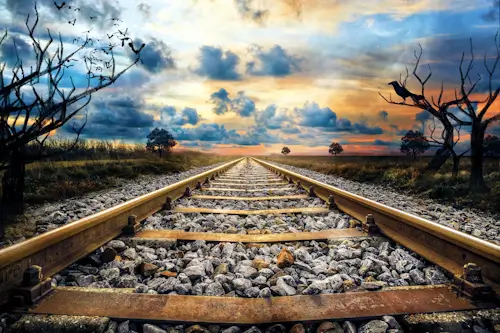 Railway Line – Friday’s Free Daily Jigsaw Puzzle