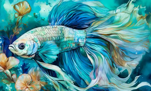 Beautiful Blue Fish – Tuesday’s Daily Jigsaw Puzzle