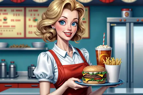 At The Burger Joint – Saturday’s Daily Jigsaw Puzzle