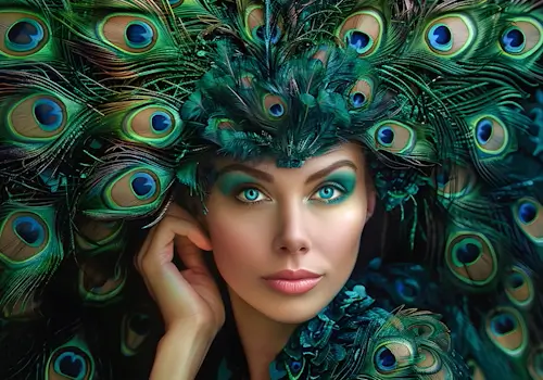 Peacock Costume – Wednesday’s Daily Jigsaw Puzzle