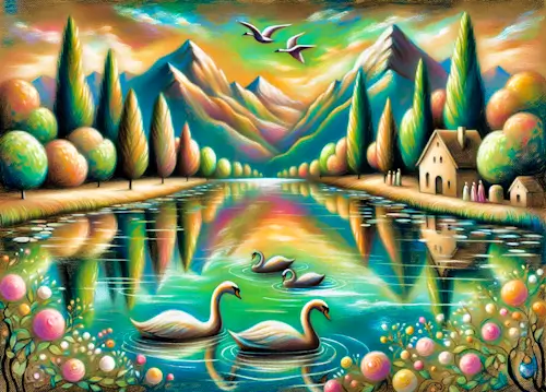 Swan Lake – Friday’s Daily Jigsaw Puzzle