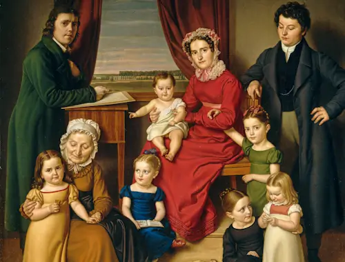 An Artist And His Family  – Friday’s Daily Jigsaw Puzzle