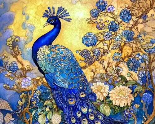 Artistic Peacock – Friday’s Daily Jigsaw Puzzle