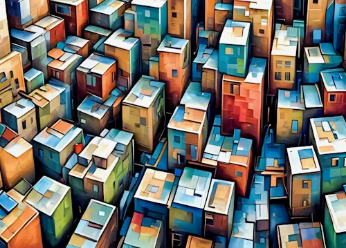 Abstract Buildings – Sunday’s Daily Jigsaw Puzzle