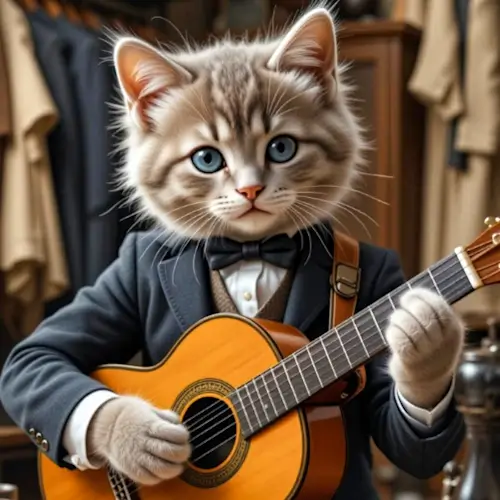 Musical Cat – Wednesday’s Daily Jigsaw Puzzle
