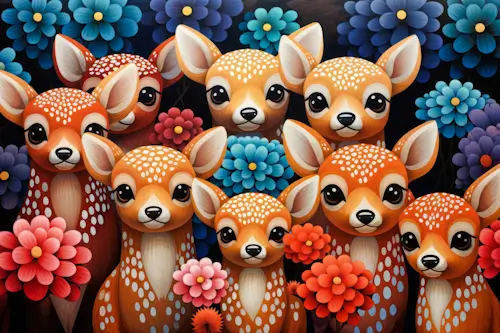 Deer Gathering – Sunday’s Daily Jigsaw Puzzle