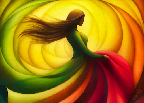 Surreal Woman In A Dress – Monday’s Daily Jigsaw Puzzle