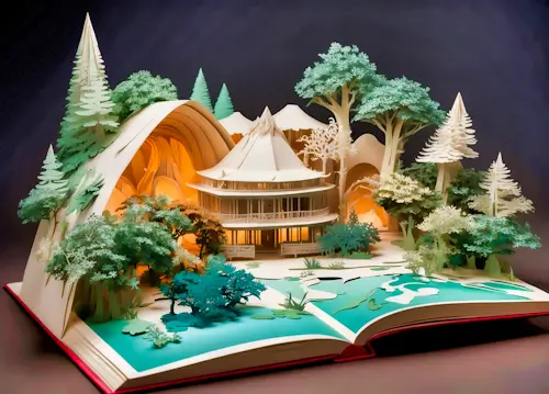 Sunday’s Daily Jigsaw Puzzle – Paper Book Art