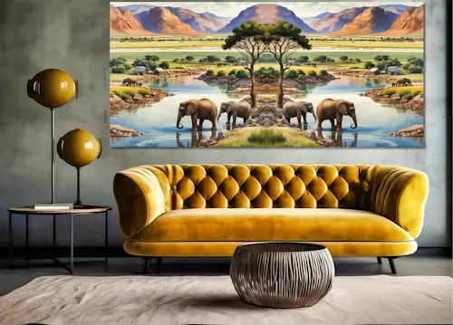 Redecorated Living Room – Sunday’s Daily Jigsaw Puzzle