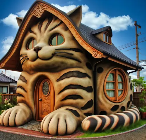 Cat House – Friday’s Daily Jigsaw Puzzle