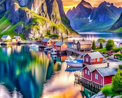 Fishing Village – Tuesday’s Jigsaw Puzzle