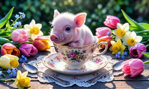Cute Piglet – Monday’s Jigsaw Puzzle