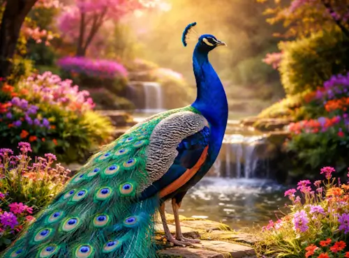 Beautiful Peacock – Thursday’s Jigsaw Puzzle
