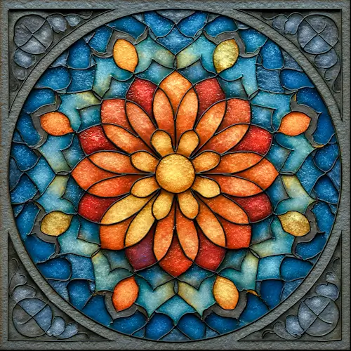 Stained Glass Geometry – Monday’s Jigsaw Puzzle