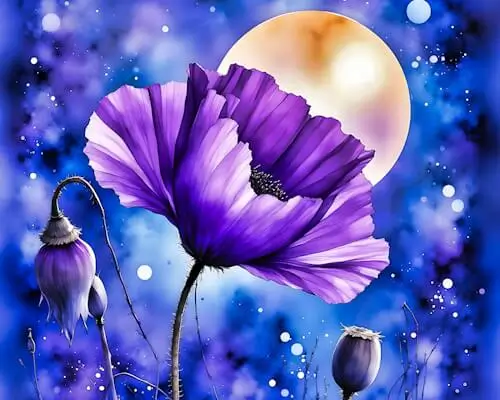 Thursday’s Daily Jigsaw Puzzle – Purple Rain Flower