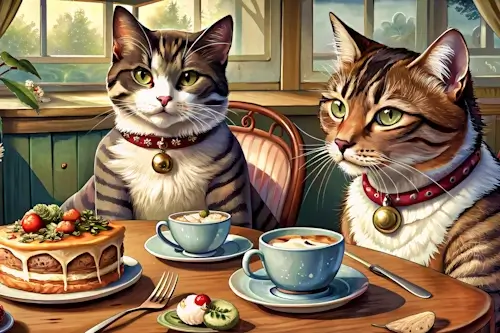 Thursday’s Daily Jigsaw Puzzle – Cat Celebration
