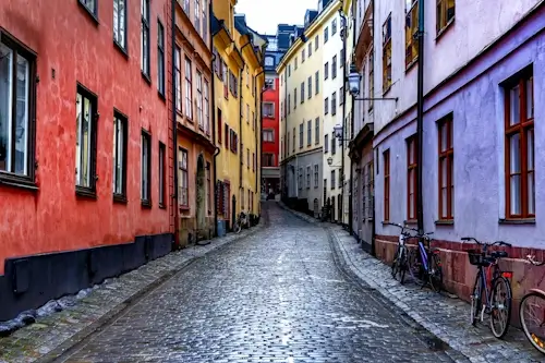 A Cobblestone Street in Sweden  – Monday’s Jigsaw Puzzles