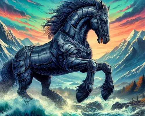 Armored Horse, Of Course! Wednesday Jigsaw Puzzle