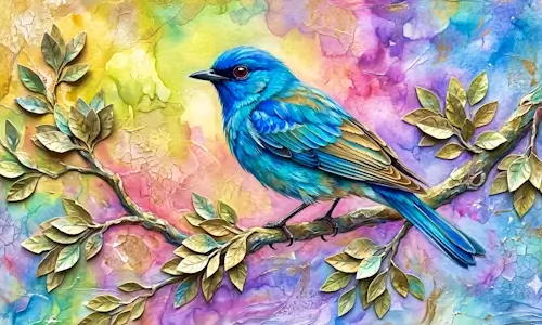 Thursday’s Jigsaw Puzzle – Watercolor Bird