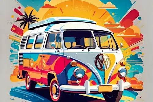 Monday’s Daily Jigsaw Puzzles – VW Bus