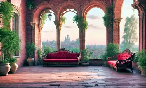 Outdoor Patio – Thursday’s Daily Jigsaw Puzzle